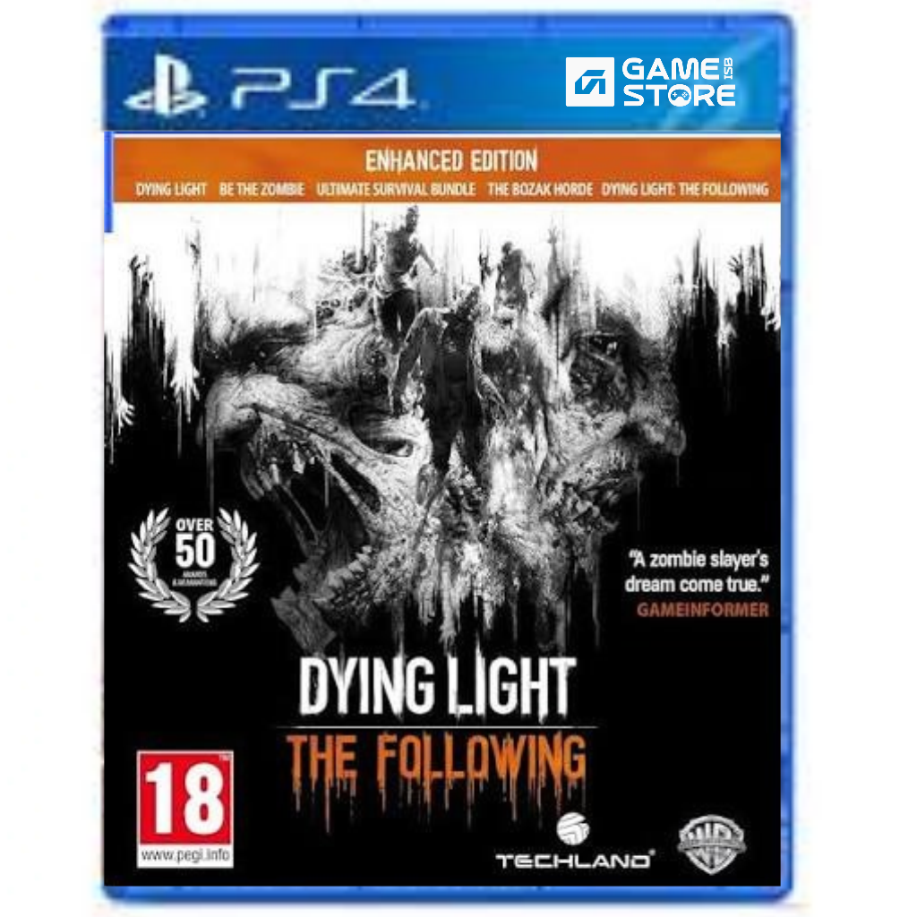 Dying Light The Following Enhanced Edition PS4 used case front