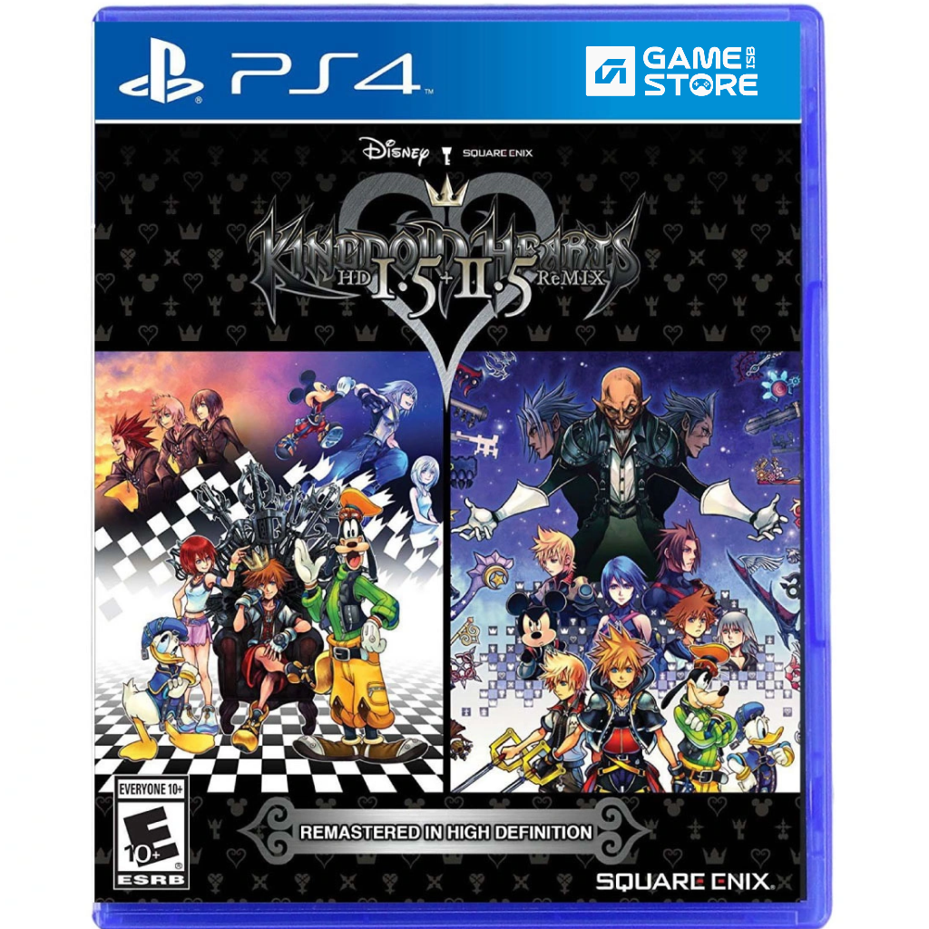 Kingdom Hearts HD 1.5 + 2.5 ReMIX PS4 used game case front