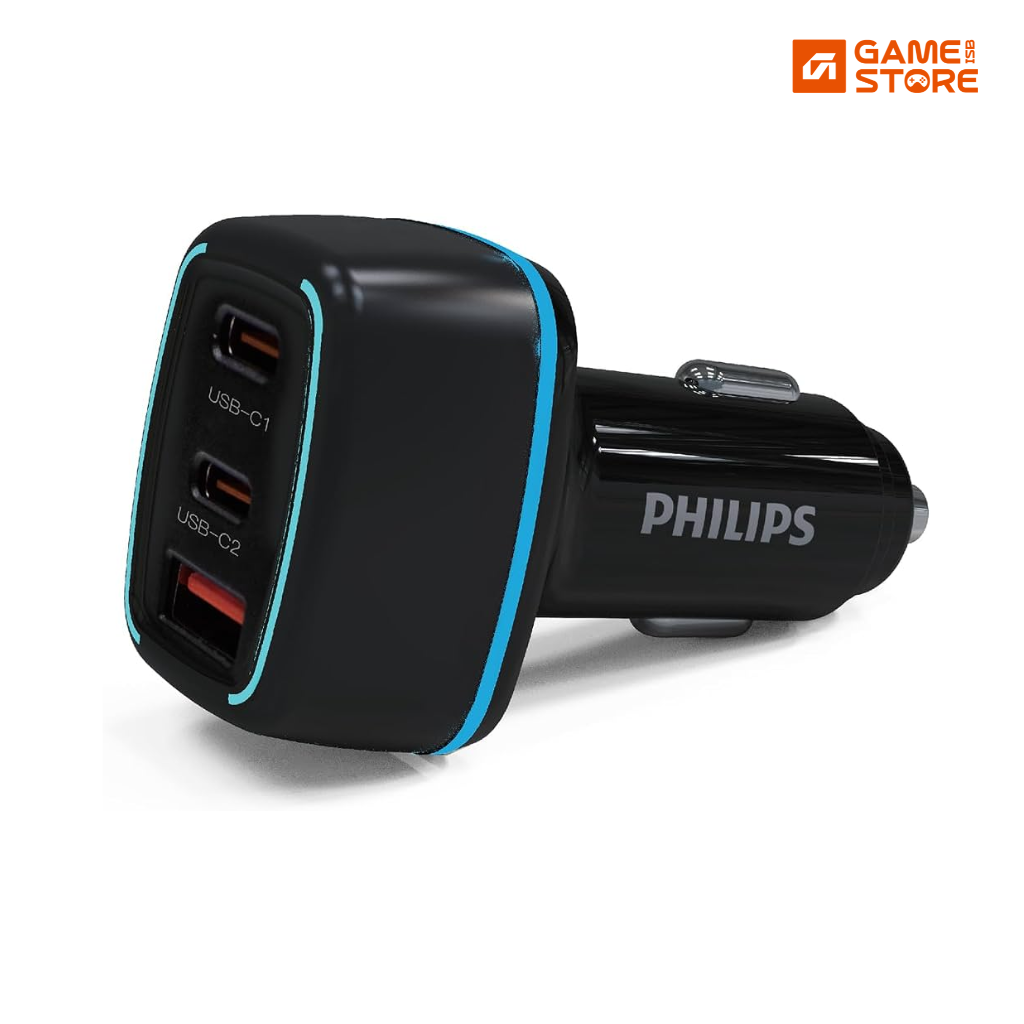 Philips Triple Port Car Charger with Quick Charge 3.0