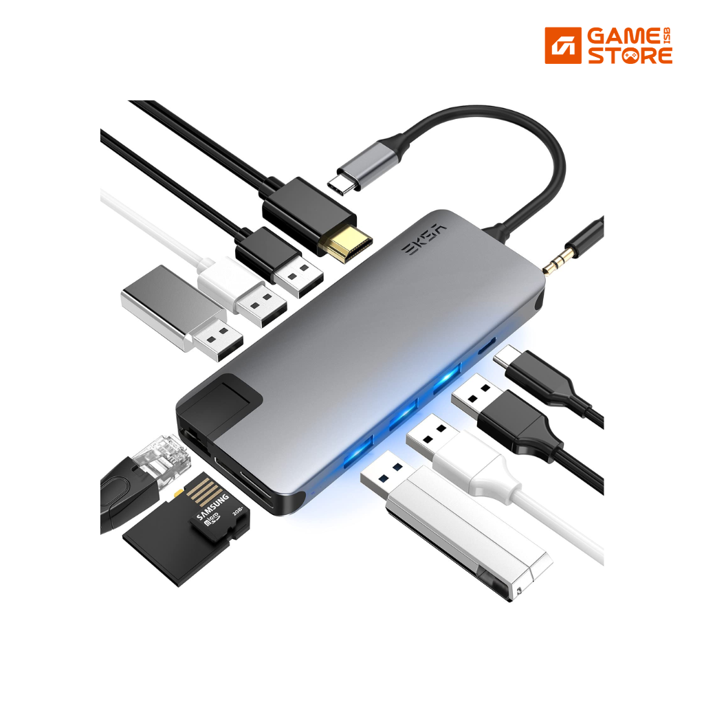 EKSA 12-in-1 USB C Hub HDMI adapter for MacBook Pro