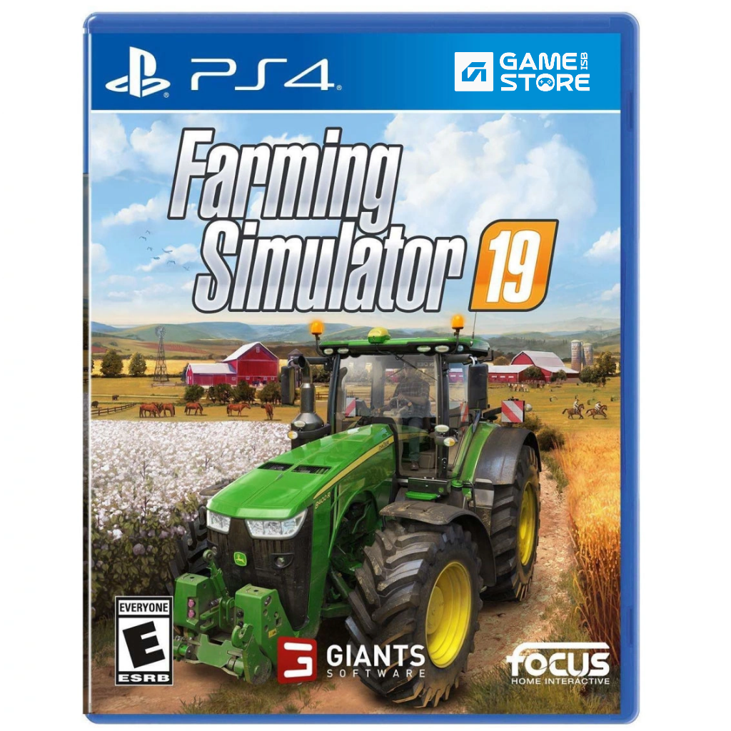 Farming Simulator 19 PS4 used game cover front tractor field