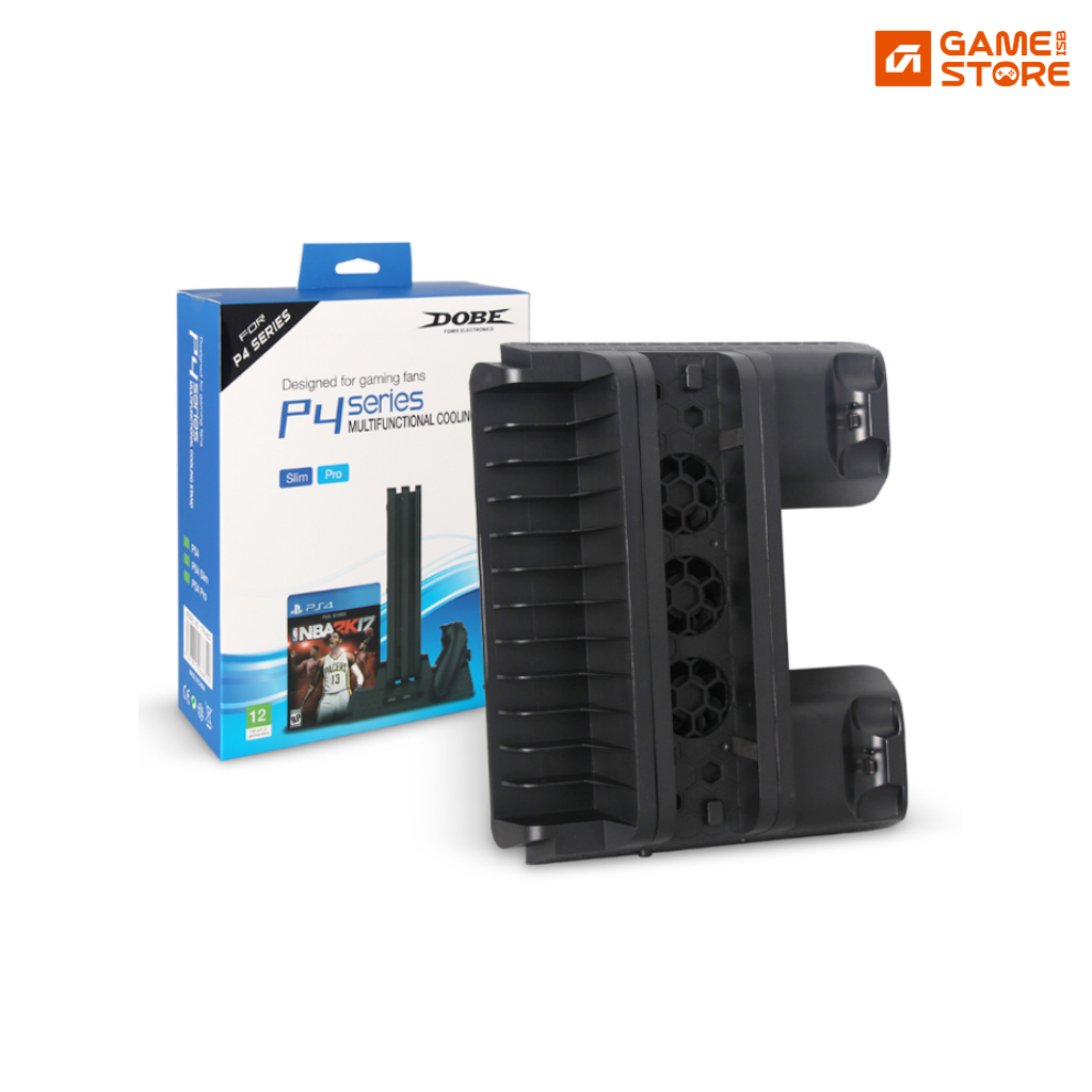 DOBE TP4-882 PS4 Vertical Cooling Stand with Charging Dock