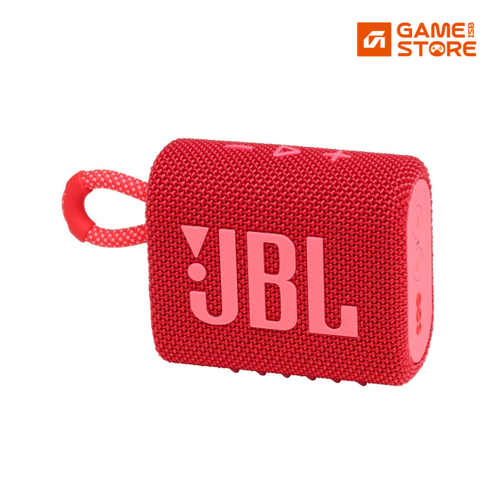 JBL Go 3 Bluetooth Speaker with carry loop, front view