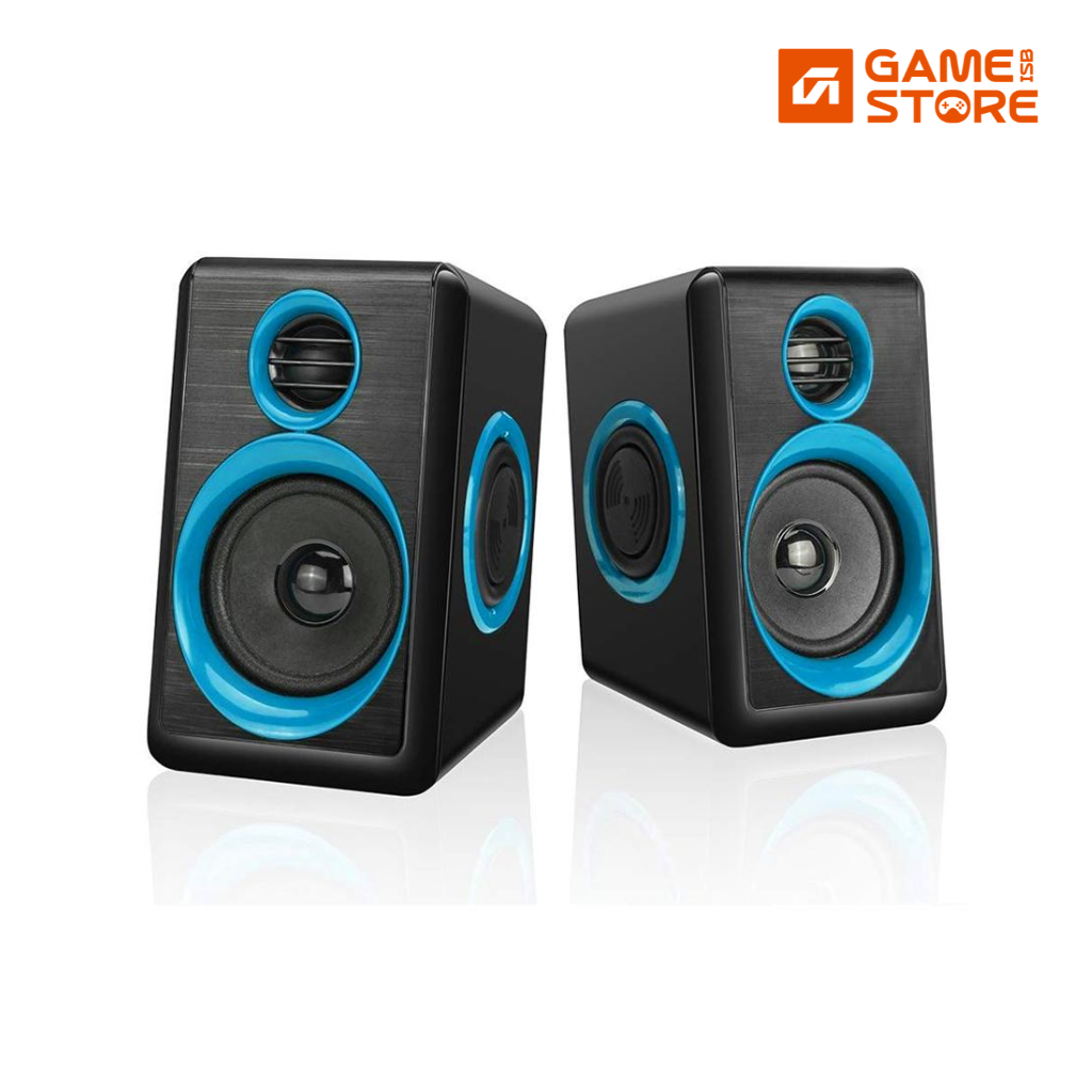 Extreme FT-165 2.0 USB speakers on desk setup