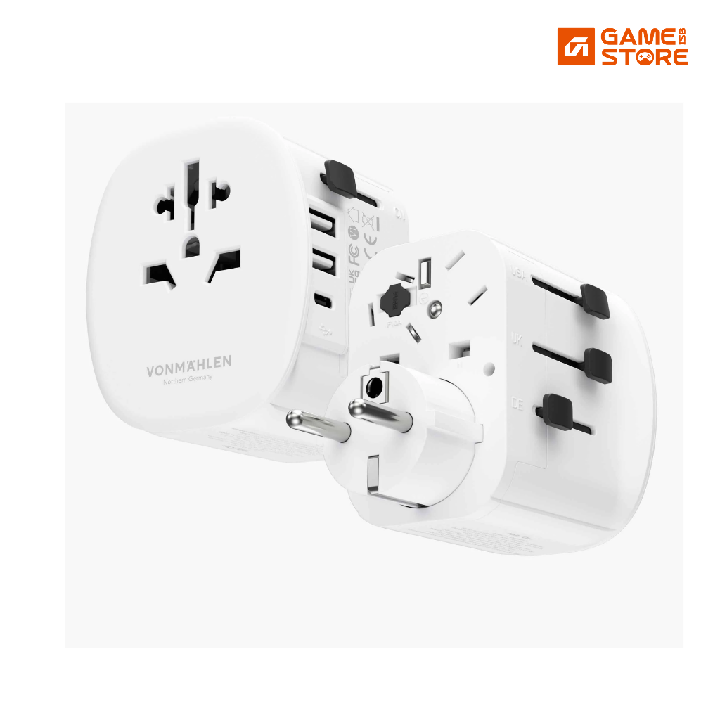 All in one universal travel adapter with interchangeable plugs, travel adapter Pakistan