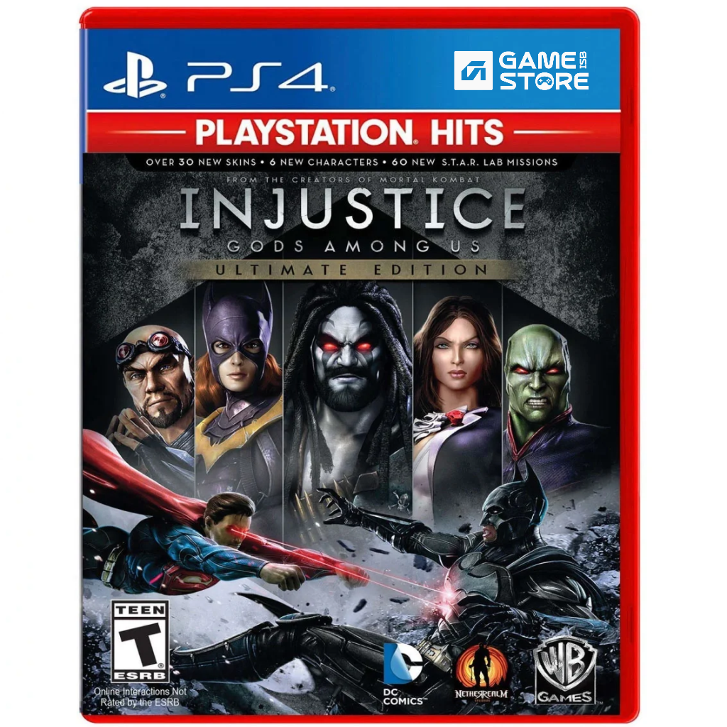Injustice Gods Among Us Ultimate Edition PS4 used game cover front DC