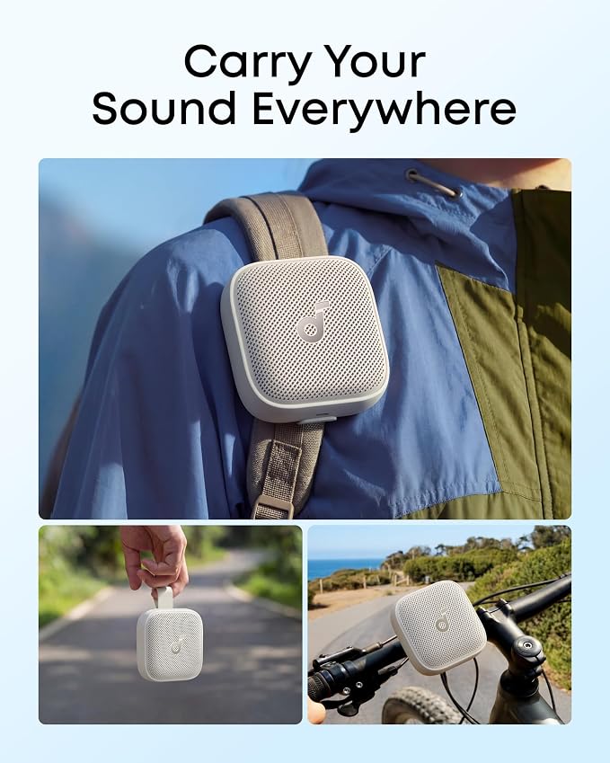 Anker Soundcore Boom Go 3i Portable Bluetooth Speaker | Beige