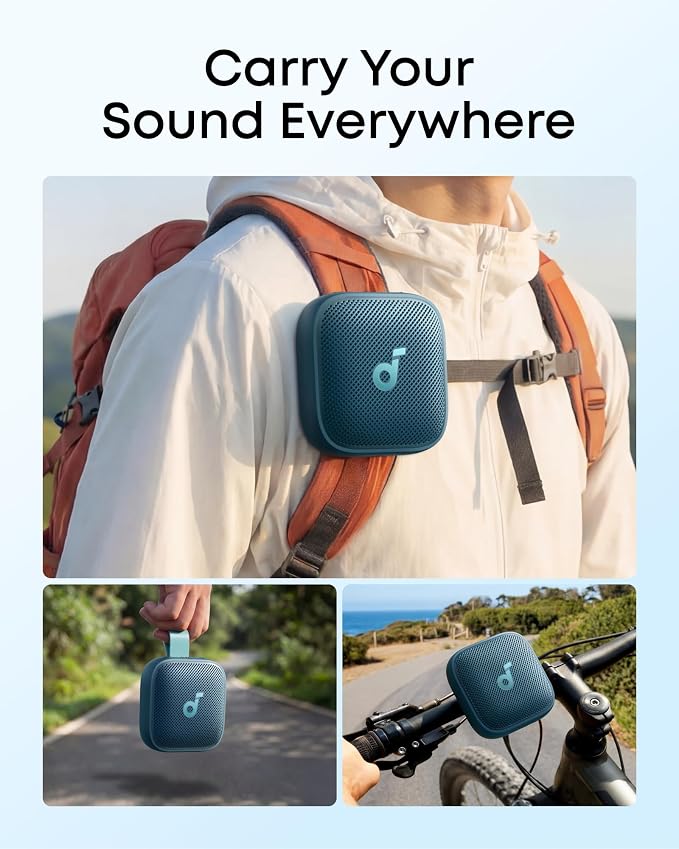 Anker Soundcore Boom Go 3i Portable Bluetooth Speaker | Blue
