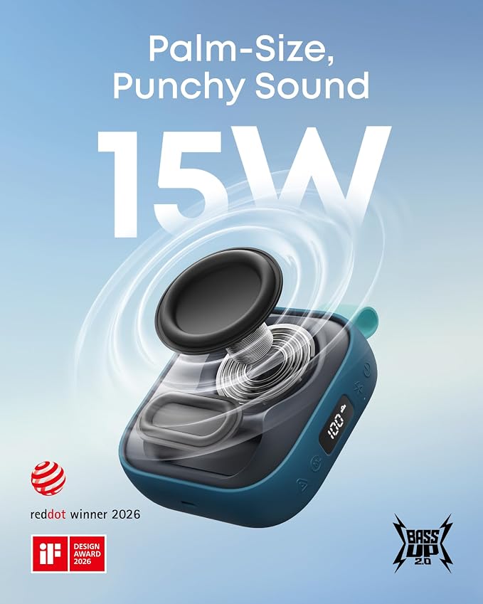 Anker Soundcore Boom Go 3i Portable Bluetooth Speaker | Blue