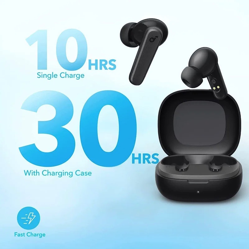 ANKER Soundcore R50i True Wireless in-Ear Earbuds with 30H+ Playtime, Clear Calls & High Bass, IPX5, Soundcore Connect App with 22 Preset EQs
