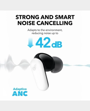 Anker Soundcore R50i NC Noise Cancelling Earbuds with Bluetooth 5.4 & Upto 45 Hours Playtime | White