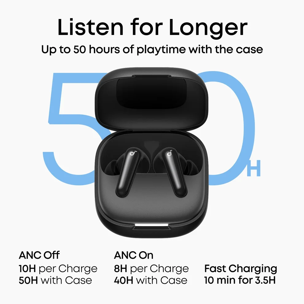Anker Soundcore R60i NC Earbuds Black