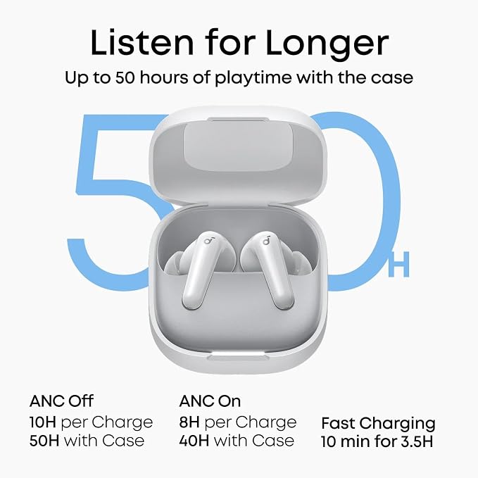 Anker Soundcore R60i NC Earbuds White