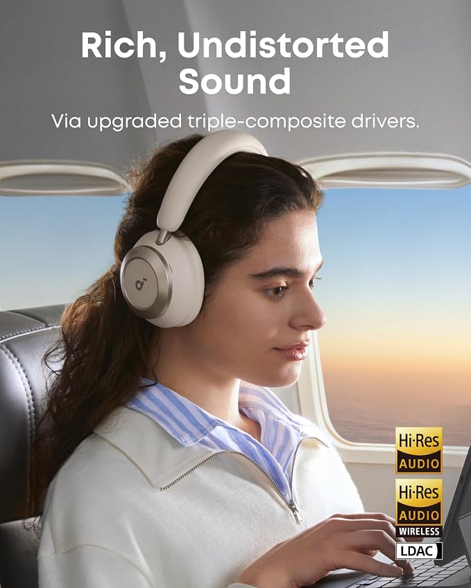 Anker Soundcore Space One Pro Headphone with Active Noise Cancelling & Upto 60 Hours Playtime