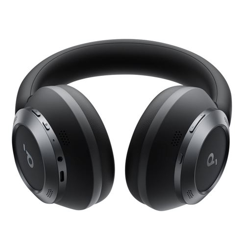 Anker Soundcore Space One Pro Headphone with Active Noise Cancelling & Upto 60 Hours Playtime | Black