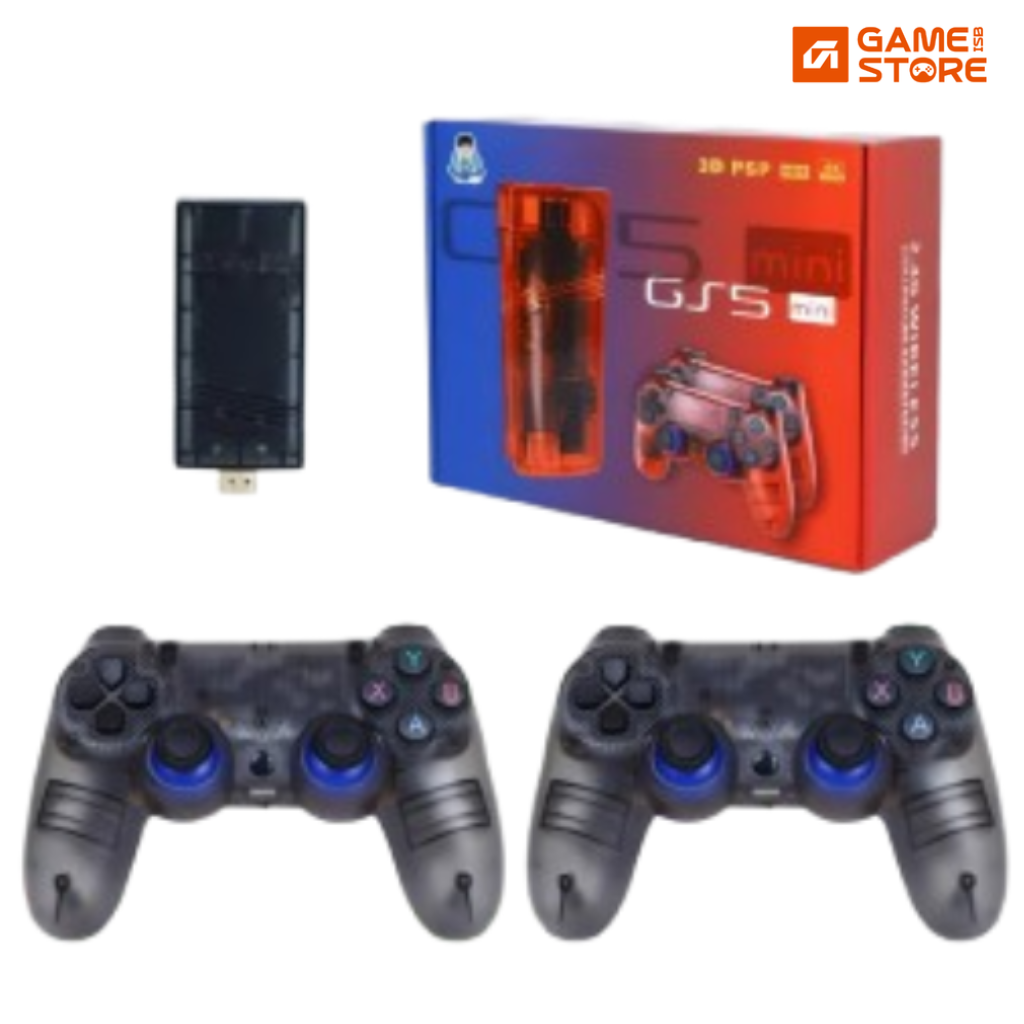 GS5 Mini Portable Game Console Front View Black