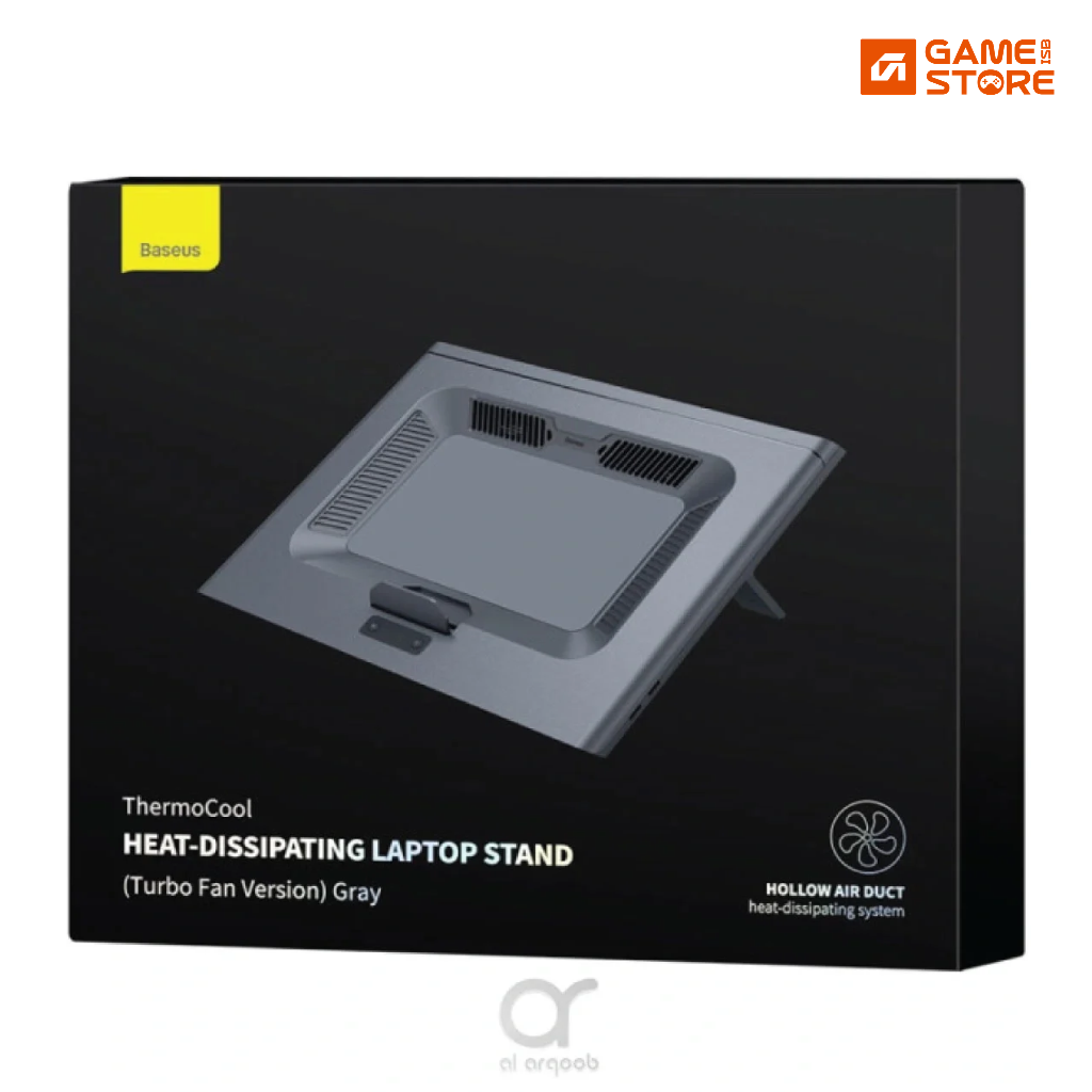 Baseus ThermoCool laptop stand grey front view