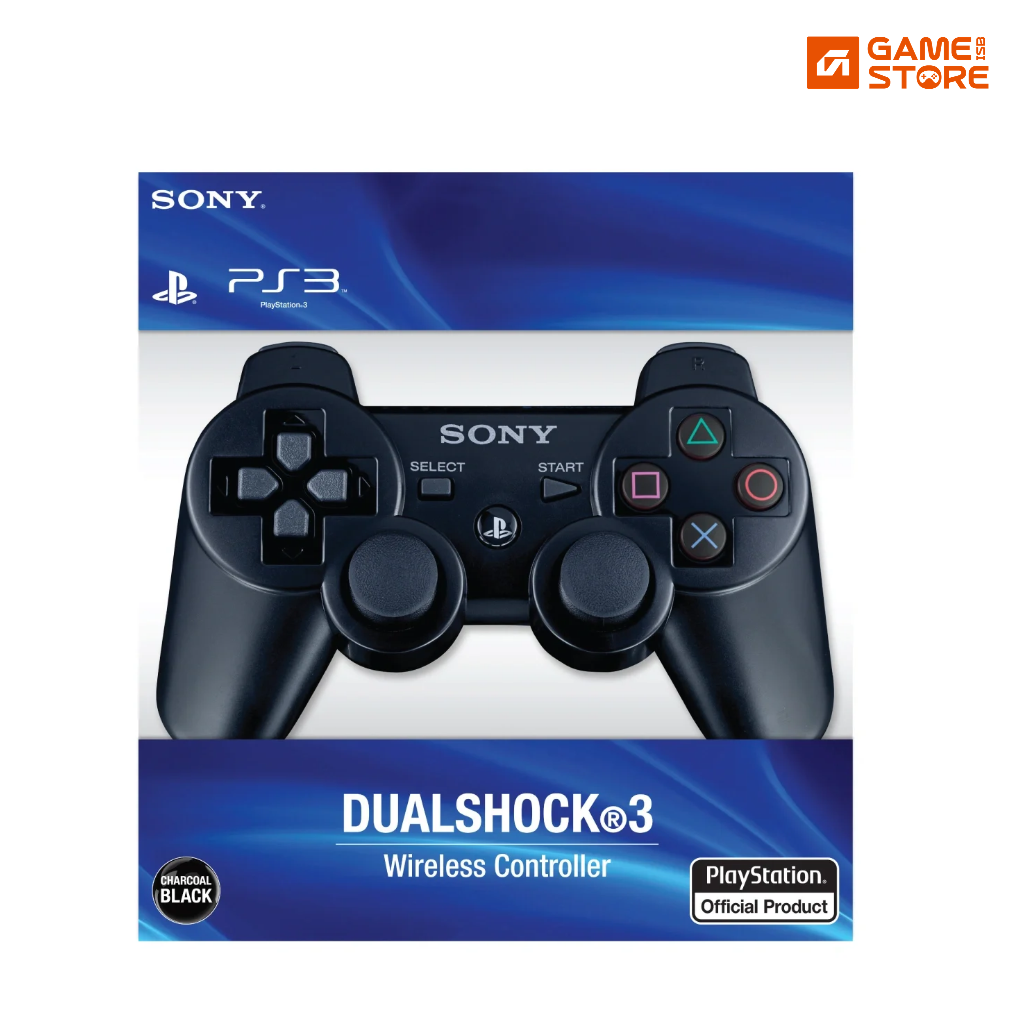 Sony PlayStation 3 wireless controller black front view