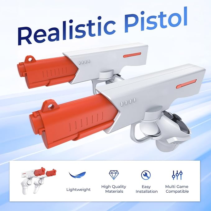 LICHIFIT Magnetic VR Gun Pistol Model Controller Holder for Meta Quest 3S / Quest 3 Handle Quick Release Shooting Bracket Stand for Oculus Quest 3S Shooting Game Accessories Click to see full view Magnetic VR Gun Pistol Model Controller Holder for Meta Quest 3S / Quest 3 Handle Quick Release Shooting Bracket Stand for Oculus Quest 3S Shooting Game Accessories
