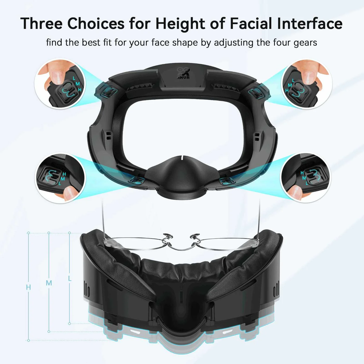 AMVR Q3FC1 Ventilated Facial Interface for Quest 3