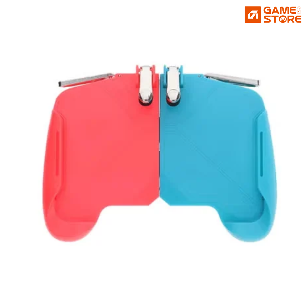 AK16 PUBG Fortnite Gamepad clipped onto a smartphone for mobile gaming